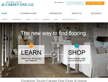 Tablet Screenshot of finishingtouchcarpet1crossett.com